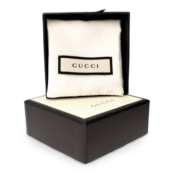 Gucci Silver 'Blind For Love' Heart Ring NWT 6.75 - Picture 2 of 8